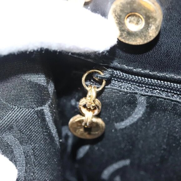 Salvatore Ferragamo Vala Hand Bag Leather 2way Brown Gold Auth ac3835 - Picture 13 of 16